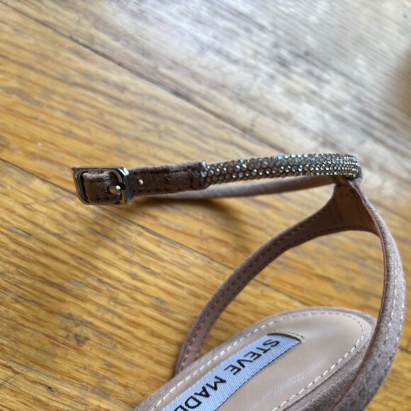 Steve Madden Strappy Sparkly Heel - Size 6.5 Women - Picture 6 of 12